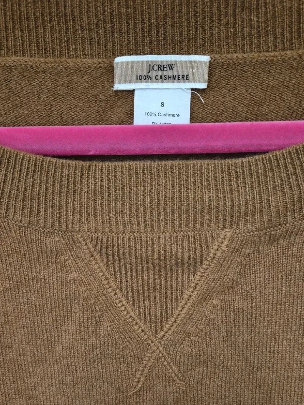 J. Crew Women's Camel Crewneck Sweater